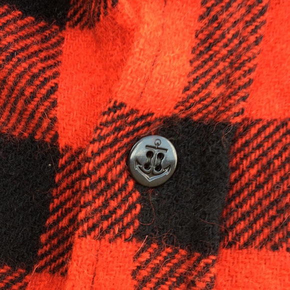 Vintage Arctic Wool Blend Red Black Plaid Jacket - Picture 5 of 7